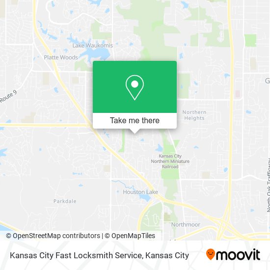 Mapa de Kansas City Fast Locksmith Service