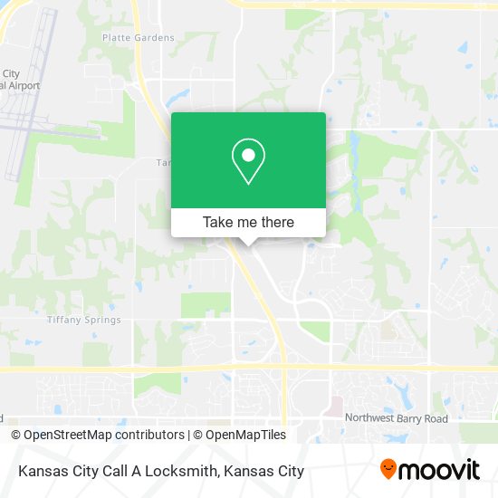 Kansas City Call A Locksmith map