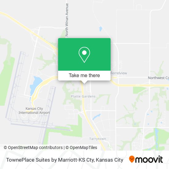 TownePlace Suites by Marriott-KS Cty map