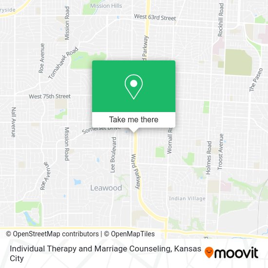 Individual Therapy and Marriage Counseling map