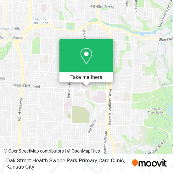 Oak Street Health Swope Park Primary Care Clinic map