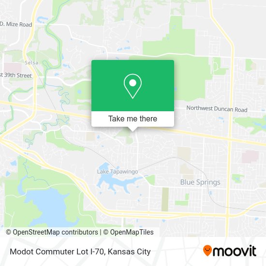 Mapa de Modot Commuter Lot I-70