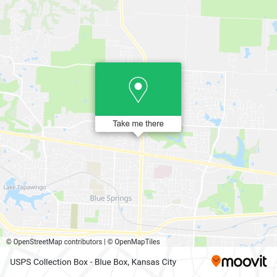 USPS Collection Box - Blue Box map
