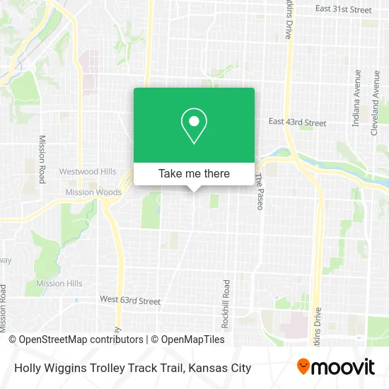 Holly Wiggins Trolley Track Trail map