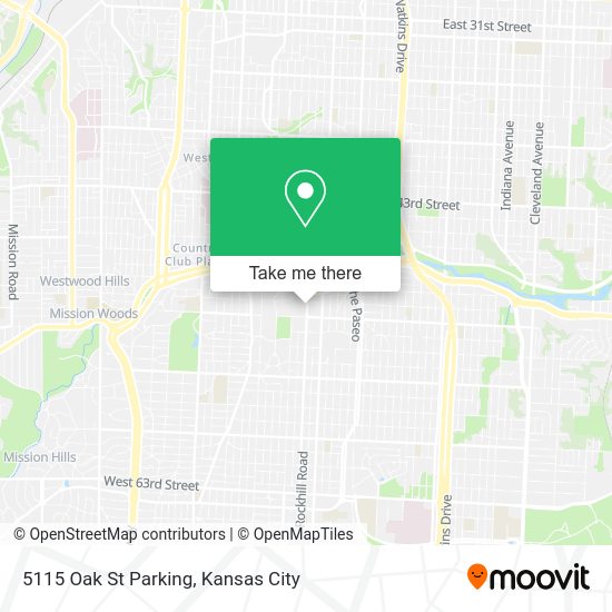 5115 Oak St Parking map