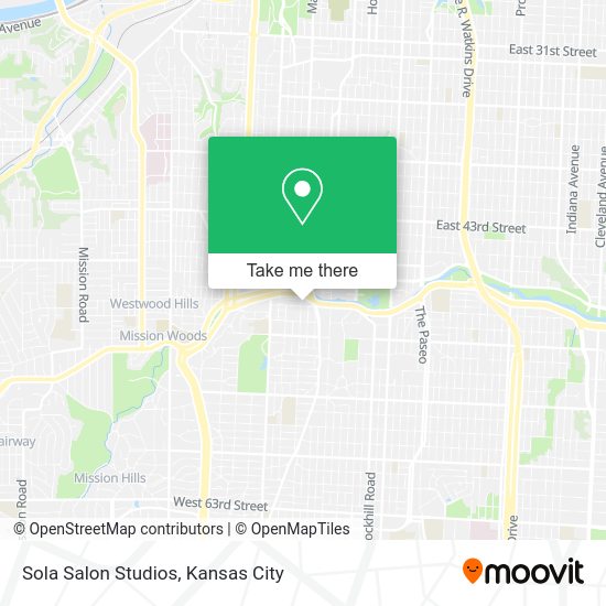 Mapa de Sola Salon Studios