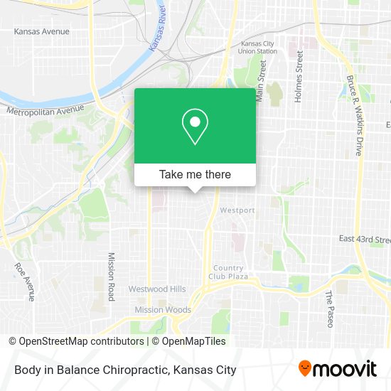 Mapa de Body in Balance Chiropractic