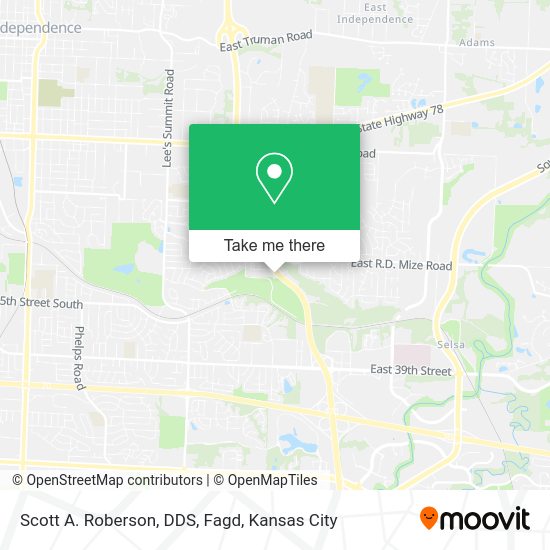 Mapa de Scott A. Roberson, DDS, Fagd