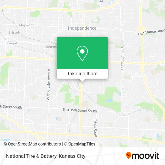 National Tire & Battery map