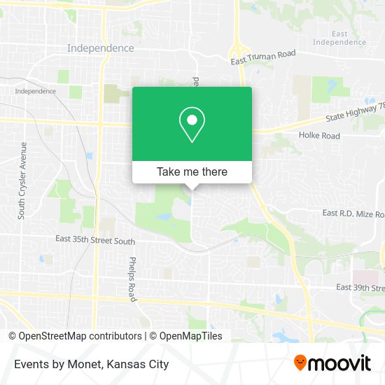 Events by Monet map