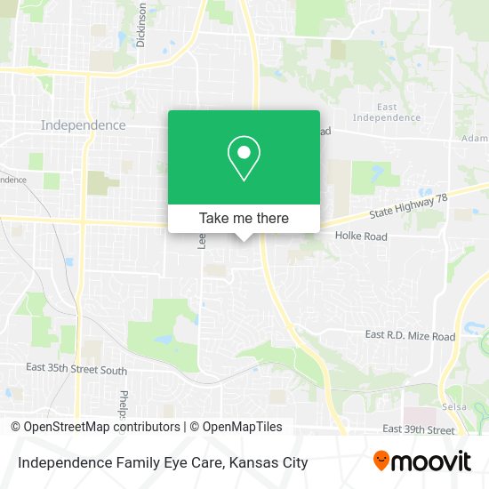 Mapa de Independence Family Eye Care