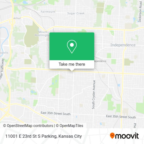 Mapa de 11001 E 23rd St S Parking