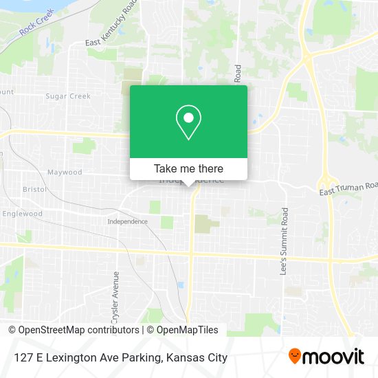 127 E Lexington Ave Parking map