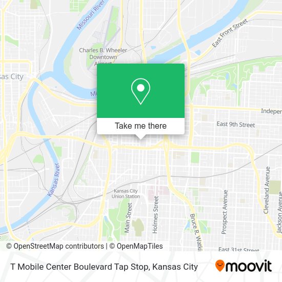 T Mobile Center Boulevard Tap Stop map