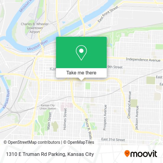 Mapa de 1310 E Truman Rd Parking