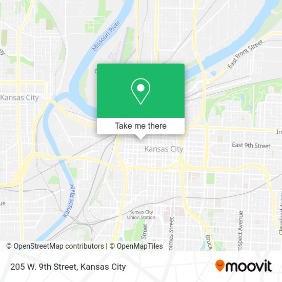 205 W. 9th Street map