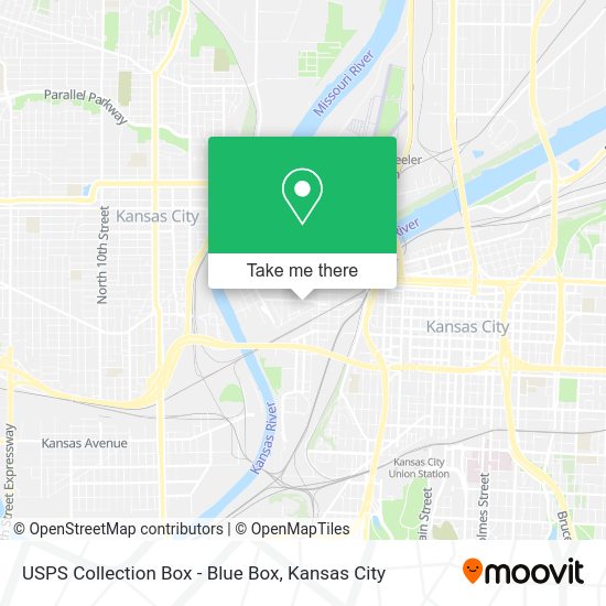 USPS Collection Box - Blue Box map