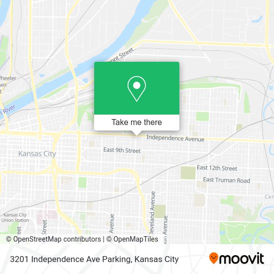 Mapa de 3201 Independence Ave Parking