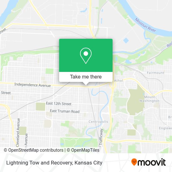 Mapa de Lightning Tow and Recovery