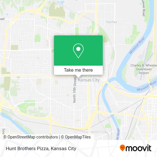 Hunt Brothers Pizza map