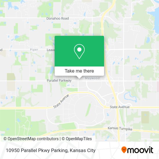 Mapa de 10950 Parallel Pkwy Parking