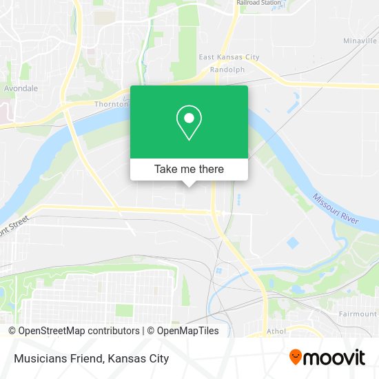 Musicians Friend map