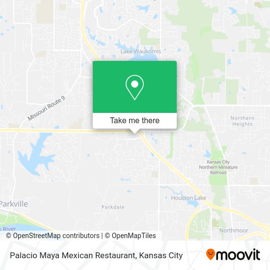Mapa de Palacio Maya Mexican Restaurant