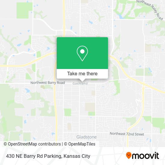 430 NE Barry Rd Parking map