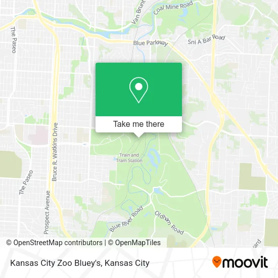 Kansas City Zoo Bluey's map