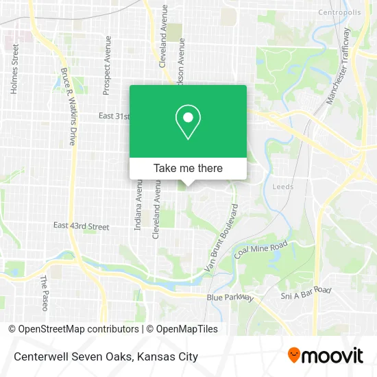Centerwell Seven Oaks map