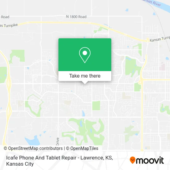 Mapa de Icafe Phone And Tablet Repair - Lawrence, KS