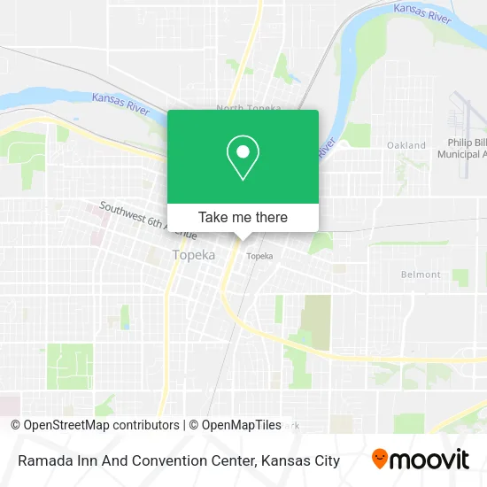 Mapa de Ramada Inn And Convention Center