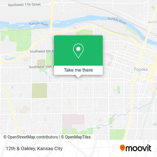12th & Oakley map