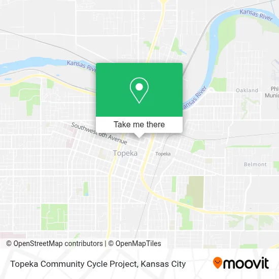 Topeka Community Cycle Project map