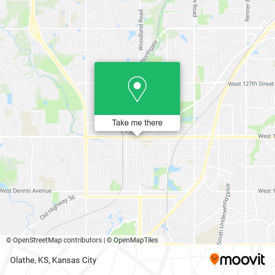 Olathe, KS map