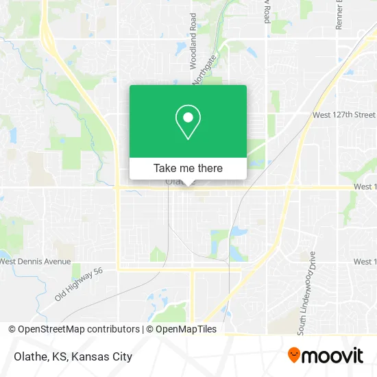 Olathe, KS map