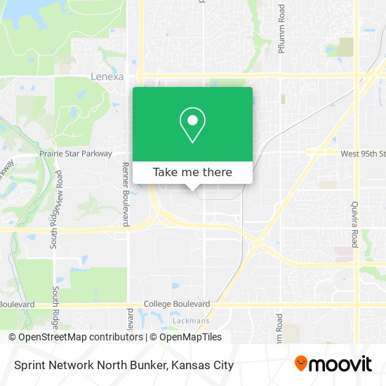 Mapa de Sprint Network North Bunker