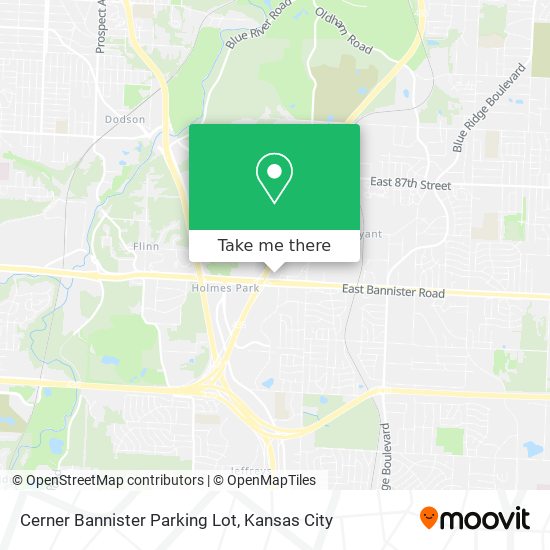 Cerner Bannister Parking Lot map