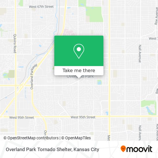 Mapa de Overland Park Tornado Shelter