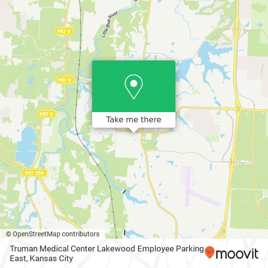 Mapa de Truman Medical Center Lakewood Employee Parking East