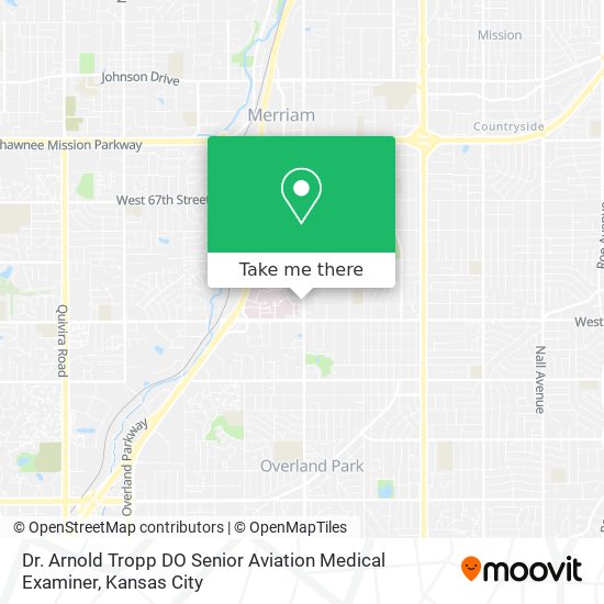 Mapa de Dr. Arnold Tropp DO Senior Aviation Medical Examiner