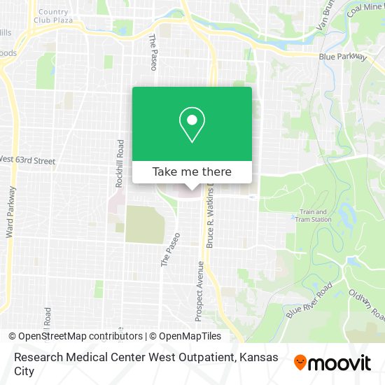 Mapa de Research Medical Center West Outpatient