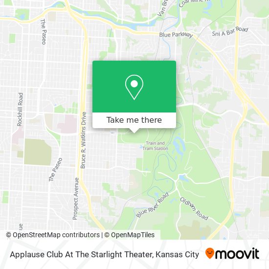 Mapa de Applause Club At The Starlight Theater