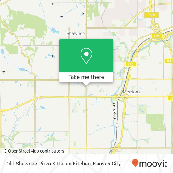 Mapa de Old Shawnee Pizza & Italian Kitchen