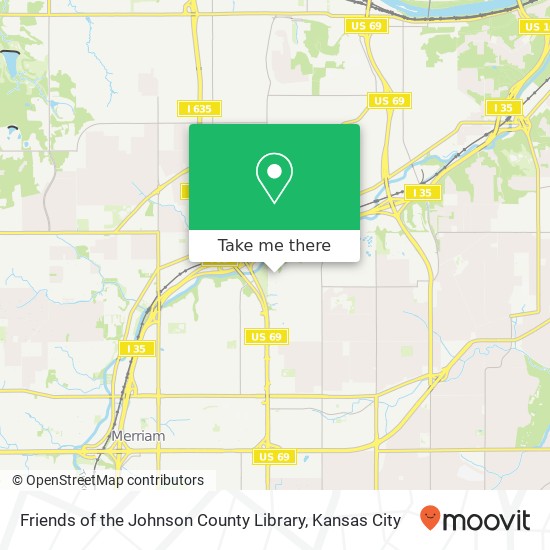 Mapa de Friends of the Johnson County Library