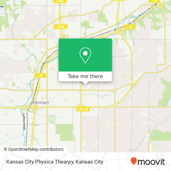Kansas City Physica Thearpy map