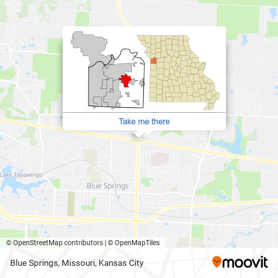 Mapa de Blue Springs, Missouri