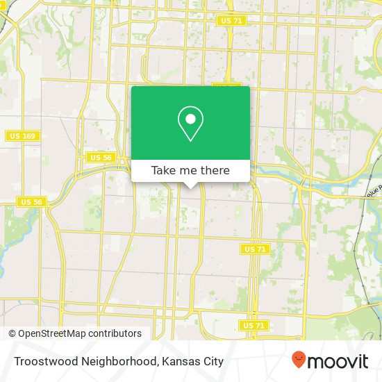 Mapa de Troostwood Neighborhood