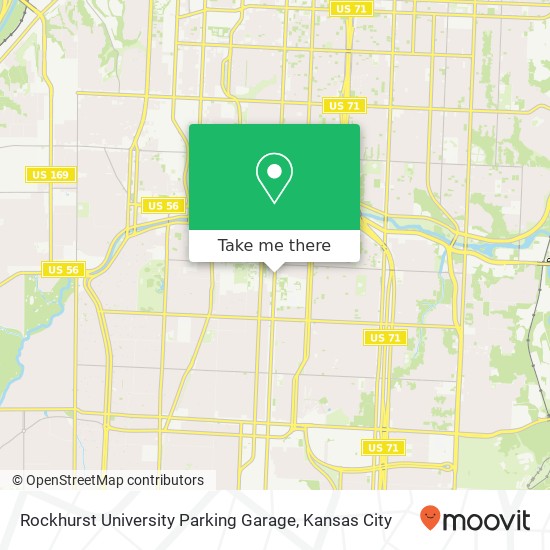 Rockhurst University Parking Garage map