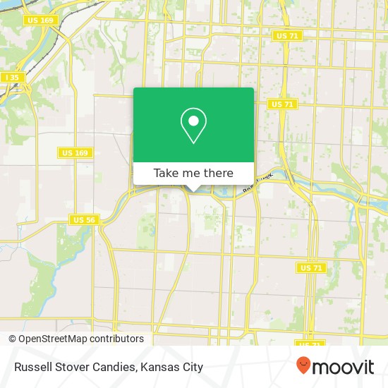 Mapa de Russell Stover Candies